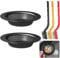 VEPEPE 2/3 Pcs Kitchen Sink Strainer with 3 Brush,Stainless Steel Sink Sieve,Shower Drain Cover Inner Diameter 8cm with Handle, Plug Strainer for Kitchen & Bathroom Hair (2, Black-No Handle)