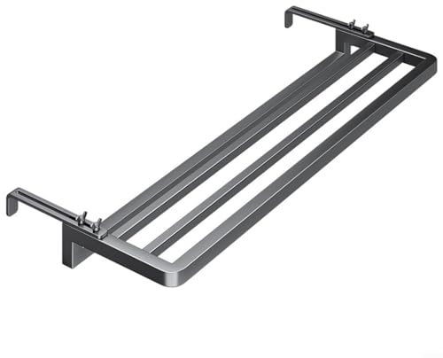 snowchecking Towel Rails Over Radiator Clothes Airer Bar,Folding Airer Radiator Towel Holder Clothes Dryer Drying Rack Rail,Versatile Compatibility Strong Structure(Grey)