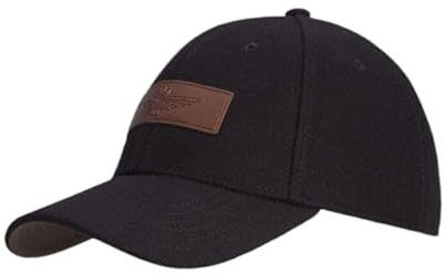 Aeronautica Militare Mütze aus Wollmischung Jet Black