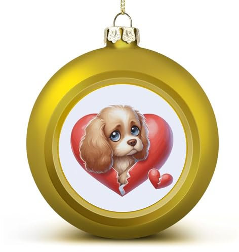 Weihnachtskugel für Hunde, Cocker Spaniel, hängende Kugel, dekorativ für Weihnachtsbäume, Feiertagsparty, Neujahrsgeschenk