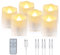 Enegg Led flackernde flammenlose Kerzen mit wiederaufladbaren Timer Fernbedienung elektrische Teelichter Lampe für Hochzeit Home dekorative Kerze