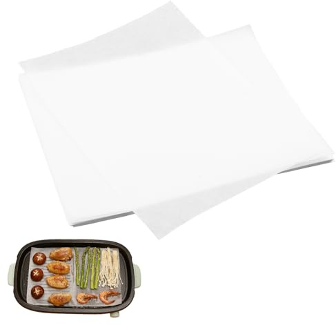 50 Stück Kolophonium Presspapier, 15 x 20 CM Backpapier mit Antihaftbeschichtung für Wachskonzentrate, Hitzebeständiges Rosin Presspapier bis 250 °C, für Heißpressen Grillen und Handwerk