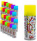 Spetebo Luftschlangenspray 100 ml fluoreszierend - 24er Pack - Karneval Deko Sprüh Luftschlangen in 6 bunten Farben - Karnevalsdeko Faschingsdeko Geburtstagsdeko Partydeko Girlande