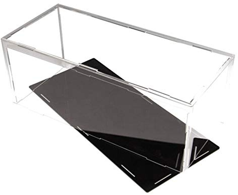 CEHJZQRPL Acryl-Vitrine Box, Transparenter Würfel, for Figurensammlungen, Action-Modellautos, Baseball-Schutzaufbewahrung, schwarzer Sockel, individuell anpassbar(50x50x50CM)