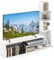 COSTWAY Mobile per TV a Cubi per TV Fino a 50”, Tavolo Console Media con Mensole di Stoccaggio a Forma di L e Scomparti Aperti, Centro di Intrattenimento per Soggiorno, Ingresso (Bianco)