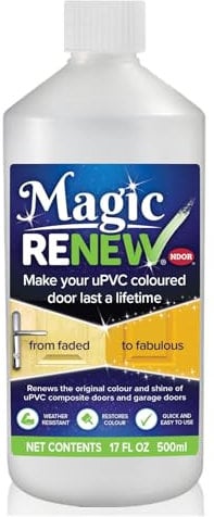 NDOR Magic Renew uPVC Door Colour Restorer, Weather Resistant, Faded uPVC Composite Door Restorer (500ml)