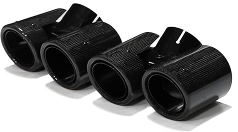 ZSKSJHSJ Embout D'échappement Mise À Niveau Quad Embouts Silencieux Système D'échappement pour Land pour Rover pour Defender 90 110 2020-2024 Tuyau D'échappement De Voiture(Carbon 3.0T)