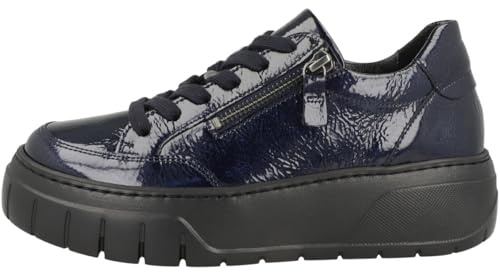 Gabor Damen Low-Top Sneaker, Frauen Sneaker,vegan,Wasser-dicht,Rose,gemuetlich,weiblich,stilvoll,heiss,sexy,Dark-Blue(schwarz),38 EU / 5 UK