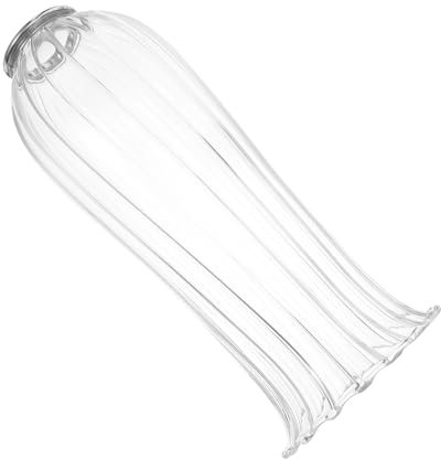 Amosfun Abat-jour De Rechange En Verre Fleur De Lys Pour Luminaires, Accessoire De Remplacement Pour Lampe De Table, Lampadaire, Applique Murale