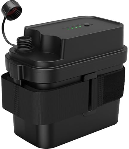TalentCell Wiederaufladbarer 12V Lithium-Ionen-Akku WP3200, 7000mAh IP67 wasserdichte DC Output Li-Ionen-Akkus für DIY Projekte, LED Lichtleisten, CCTV Kameras, Router und mehr, mit AC/DC 12.6V Ladege