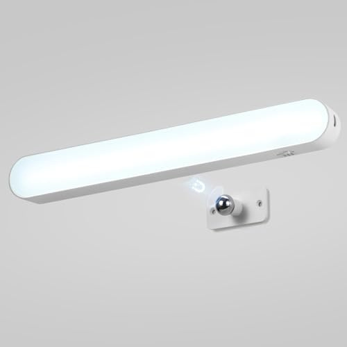Combuh Luci per Specchio da Trucco 10W Luce Specchio Bagno LED Batteria Senza Fili, Autonomia 14 Giorni 4000mAh Luce Magnetica Ricaricabile per Make Up 3 Temperature di Colore Regolabili 1pz