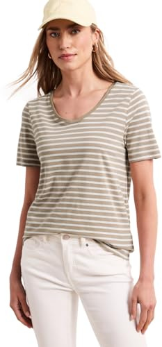 Damen T-Shirts mit Rounded V-Neck im 2er-Pack