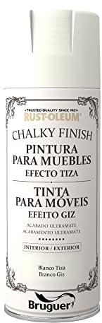 Rust-Oleum Bruguer Chalky Finish pintura para muebles en spray Blanco Tiza 400 ml
