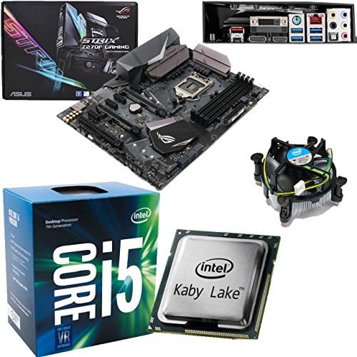 Components4All INTEL Kaby Lake Core i5 7500 3.4Ghz CPU (Turbo 3.8Ghz), ASUS ROG Strix Z270F Gaming Motherboard Pre-Built Bundle NO RAM