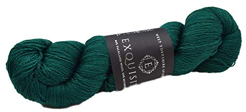 West Yorkshire Spinners Exquisite Lace feinstes Garn aus Falkland Wolle und Seide Farbe Emerald