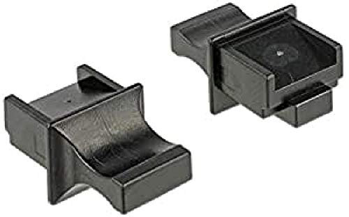 Delock Staubschutz für RJ45 Buchse mit Griff 10 Stück schwar