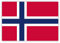 HouseholdBasics 10 x Aufkleber Norwegen-Flagge, 7,4 x 5,2 cm für innen und außen