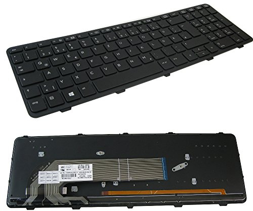 Original Tastatur mit Hintergrundbeleuchtung Notebook Keyboard Austausch Deutsch QWERTZ für HP Probook 450-G0 450-G1 450-G2 455-G1 455-G2 455-G2 470-G0 470-G1 470-G2 F200 (Deutsches Tastaturlayout)
