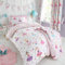 Happy Linen Company Kids Girls Prima Ballerina Ballet Dance Pink Reversible Toddler Cot Bed Bedding Duvet Cover Set