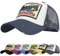 UMIPUBO Gorra de béisbol para Hombre Ajustable Classic Mesh Gorra Unisex molienda Borde Haga Viejo Sombrero (Gris)
