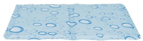 Trixie Kühlmatte für Hunde und Katzen, 28776, 40 x 30 cm, hellblau, kühlt für mehrere Stunden, durch Körperkontakt