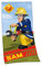 Herding FERUERWEHRMANN SAM Badetuch, 150 x 75 cm, Baumwolle, Mehrfarbig