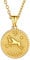 Suplight Gold Aries Coin Necklace Custom Name Jewelry Stainless Steel Horoscope Constellation Zodiac Star Sign Charm Necklace for Women Men Birthday