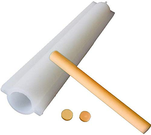 VIONNPPT Tube Silikonformen Seifenform Säulen-Kerzenformen IY lang Mousse Dessert Vorlage Backform, für Handgemachte Seife, Gelee, Pudding, Kuchen Backwerkzeuge (Runde)