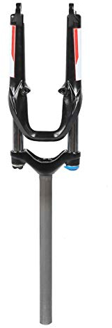 Alomejor 20 Zoll Fahrradgabel Gabel Faltbares Quick Lock Federgabel Aluminiumlegierung + Magnesiumlegierung 720mm Fahrrad Verlängertes Steuerrohr für Mountainbike Nachrüstung Fahrrad und
