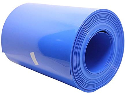Length 2M PVC Heat Shrink Tube Blue Shrinkable Cable Sleeve, For 18650 Lithium Battery Pack Insulating Sleeve (Size : 120mm)