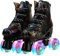 Rollschuhe Für Erwachsene, Frauen Und Männer, PU-Leder High-Top Glänzende Rollschuhe Sind Professionell Für Indoor- Und Outdoor-Sportarten, Zweireihige Schuhe Mit Rädern Für Kinder Mädchen B1,43
