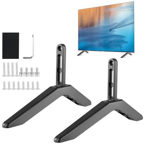 TV Stand Legs, Replacement TV Stand Legs, TV Base Pedestal Feet Stand Mount for Most LED Plasma Flat Screen(Please refer to our size before buying)