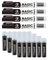 ESENG® Whiteboard Marker Magic WM-218 (4 Marker + 24 Patronen | Schwarz)