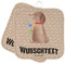 Mr. & Mrs. Panda Personalisierte Topflappen Hund Blume - Personalisierte Geschenke, Hundemotiv, Topflappen Set personalisiert, Hundeliebe,