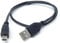60cm short Mini USB to USB 24AWG 2.0 Hi-Speed 2.0 A-Male to Mini-B 5pin Cable Power & Data Lead 1.9ft Black Nickel Connectors