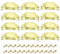CEEYSEE 12Pcs Cup Handles for Drawers 81 X 35mm Shell Pull Handles Vintage Antique Drawer Semicircle Handle Furniture Door Knobs Handles with Screws (KLSJ/Gold)