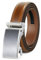 JasGood Herren Ledergürtel Automatische Ratsche Gürtel für Herren Leder Gürtel 33mm Breit mit Verstellbarer Automatische Schnalle für Anzug Geschäft Lässig,Braun,145cm