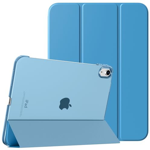 TiMOVO Case for iPad (A16) 11th Generation 11 Inch 2025/iPad 10th Generation 10.9 Inch 2022, Slim Stand Cover with Hard Translucent Back, Support Touch ID, Auto Wake/Sleep, Dodger Blue