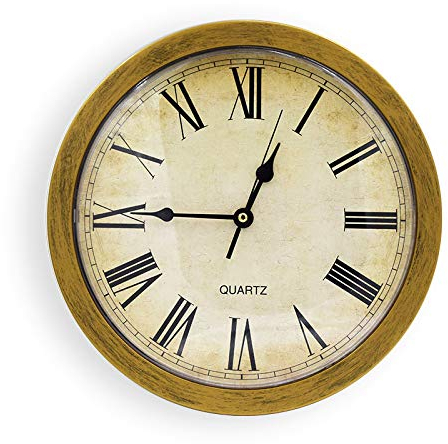 Wanduhr, Versteckter Safe Mit Schloss, Geheimfach, Uhr, Versteckte Uhr, Safe, Wanduhr, Umleitung, Safe, Wanduhr Mit Verstecktem Fach(Gold)