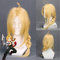GUANBBD Cosplay Perücke-Fullmetal Alchemist Edward Elric Cosplay Perücke Golden Braid Hitzebeständige Faserhaar Anime Kostüm Perücken