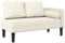 vidaXL Chaiselongue, Indoor Lounge Sofa mit Kissen, Gepolsterte Recamiere für Wohnzimmer Schlafzimmer Büro, Relaxliege Couch, Creme Samt