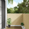 Homgoday Brise-vue pour jardin - Revêtement de balcon - Protection solaire - Protection contre le vent - Avec œillets en aluminium renforcés - Crème - 300 x 120 cm - PVC