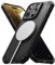 Ringke Rugged Gear Magnetic Case [Kompatibel mit MagSafe] für iPhone 16 Pro Hülle, Robust Stoßfester Bumper Fester Griff rutschfest Schützende Handyhülle für Magnet-Ladegerät/Zubehör - Black