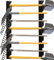 CZWL&HG Heavy-Duty Garden Tool Organizer Wall Mount – Garage Wall Storage Rack for Shovels, Rakes & Long-Handled Tools – Solid Steel, Holds 250 lbs