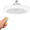 Kouamor 26cm 3 in 1 Ceiling Fans with Lights and Remote Control, E27 3 Speeds 3 Color Temperature Ceiling Fan Light Dimmable, LED 3000-6500k Quiet Ceiling Fan, Suit for 10-15㎡ Room (E27-remote)