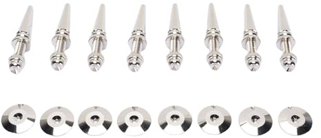 JTLB Einstellbare Pure Copper -Lautsprecher -Isolationspikes, Set von 8, Kupfer -Schock -Lautsprecher -Isolationspikes Entkoppeln Subwoofer, Verstärker, Plattenspieler für Sauberen