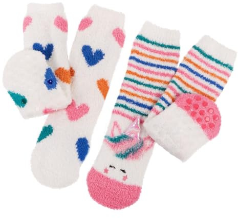 totes toasties® Girls Super Soft Slipper Socks (Twin Pack)