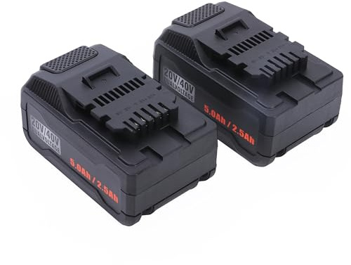 JIUQIBA978 Zwei x 20V 4.8Ah Lithium-Akku Ersatz kompatibel mit Ferrex20V40V Elektrowerkzeuge