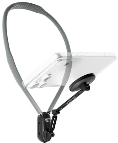 NEEWER Magnetische Handy Halshalterung, Schnellverschluss verstellbar Nackenhalterung Brustgurt kompatibel mit MagSafe iPhone Samsung Android, Zubehörset für POV Vlogging Selfies Videoaufnahmen, GP47