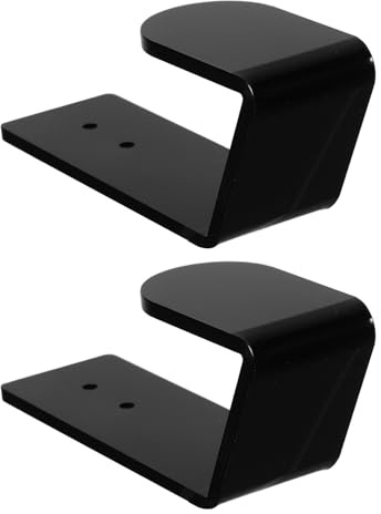 Zerodeko Mechanical Keyboard Holder Wall Mount 2Pcs Black Wall Storage Rack Compatible with Models Gaming Setup Accessory